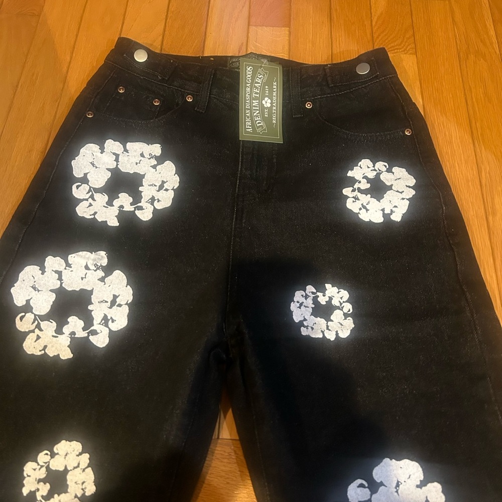Men’s Black Denim Tears Jean Shorts